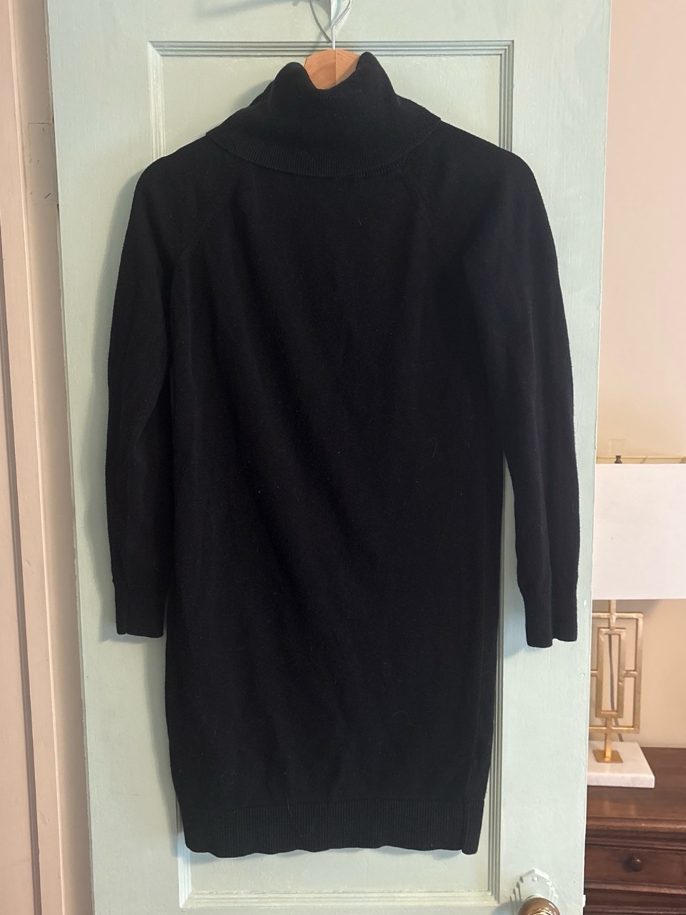 Banana Republic Black Turtleneck Sweater Dress